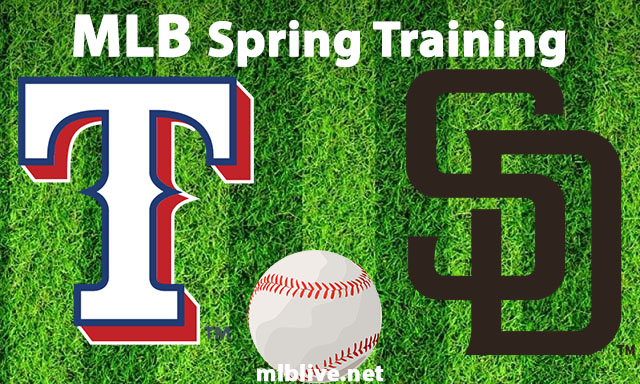 Texas Rangers vs San Diego Padres Full Game Replay Mar 1, 2023 MLB Spring Training