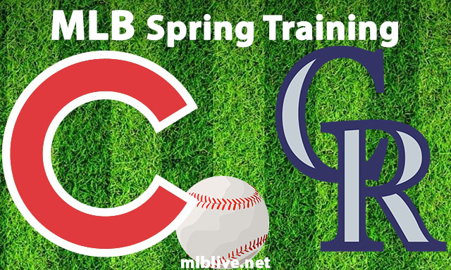 Chicago Cubs vs Colorado Rockies Full Game Replay Mar 5, 2023 MLB Spring Training