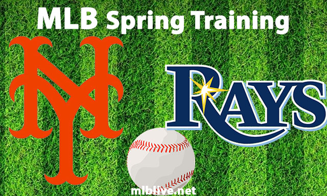 New York Mets vs Tampa Bay Rays Full Game Replay Mar 24, 2023 MLB Spring Training
