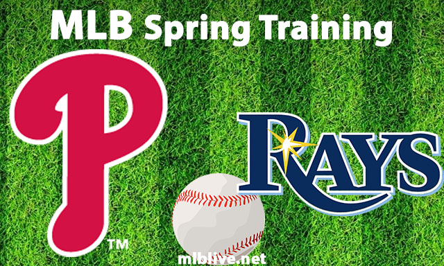 Philadelphia Phillies vs Tampa Bay Rays Full Game Replay Mar 22, 2023 MLB Spring Training